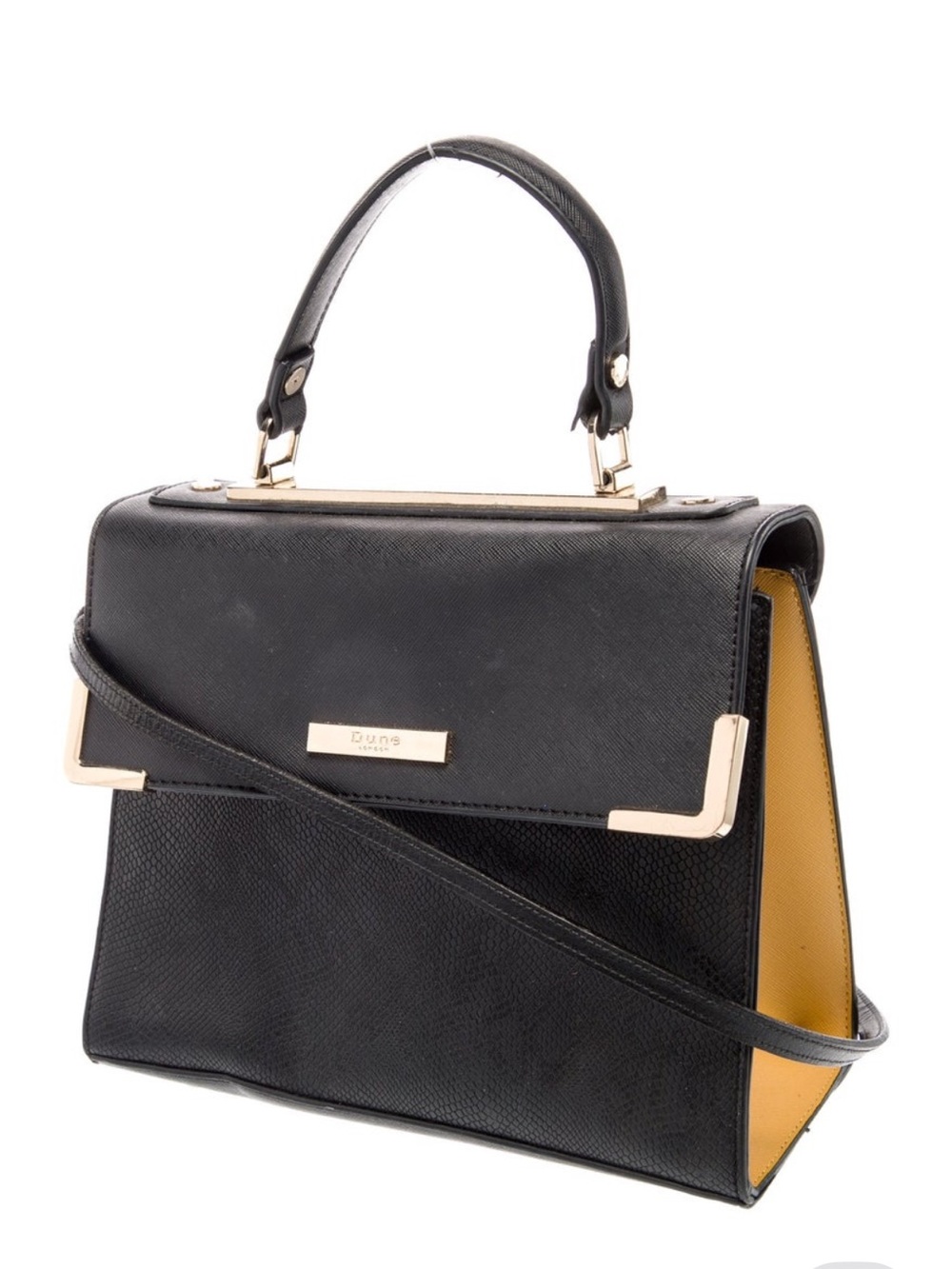 Dune London Black Top-Handle Satchel